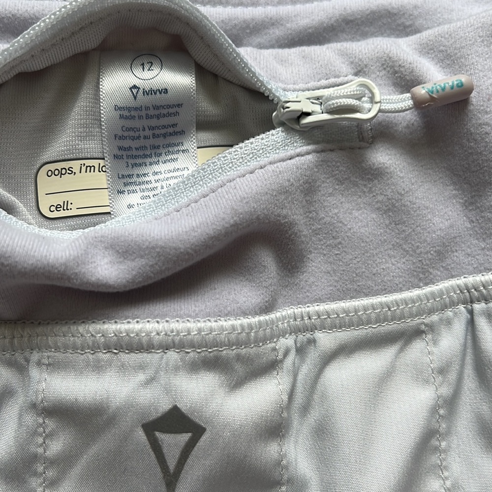 Ivivva girls tennis skirt-white-size 12 - Picture 3 of 3